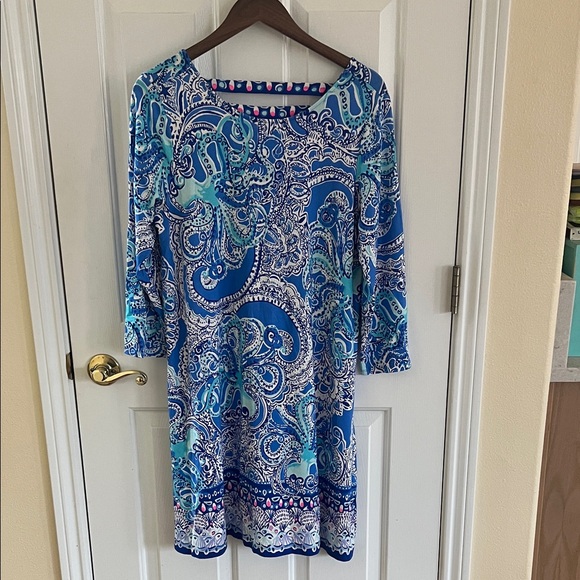 Lilly Pulitzer Dresses & Skirts - Lilly Pulitzer Ophelia Swing Dress Coastal Blue Legga Octopus Print. XL.